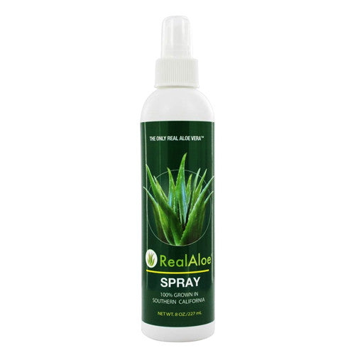 Real Aloe Organically Grown Aloe Vera Spray, 8 Oz